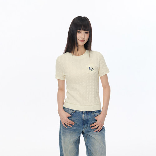 【Endweep官方店】麻花肌理短袖