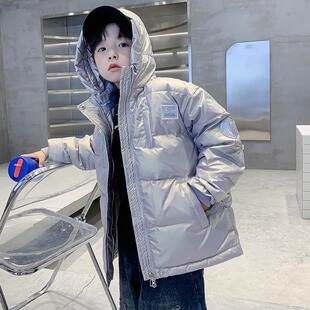 儿童装男童羽绒服6-12大童轻薄白鸭绒湖州织里中长款男孩外套高端