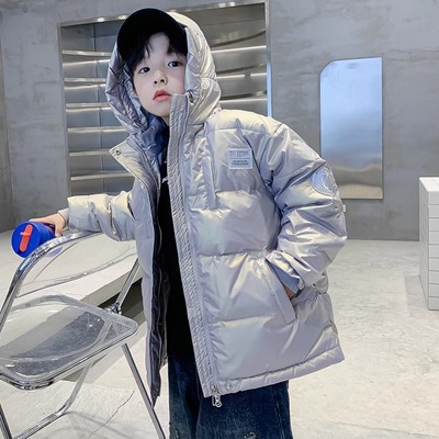 儿童装男童羽绒服6-12大童轻薄白鸭绒湖州织里中长款男孩外套高端