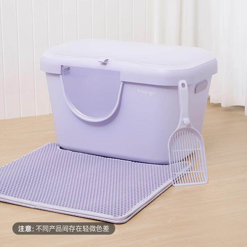 Mango蛮果宠物全封闭猫砂盆超大号大黄油一体式厕所半封闭防外溅