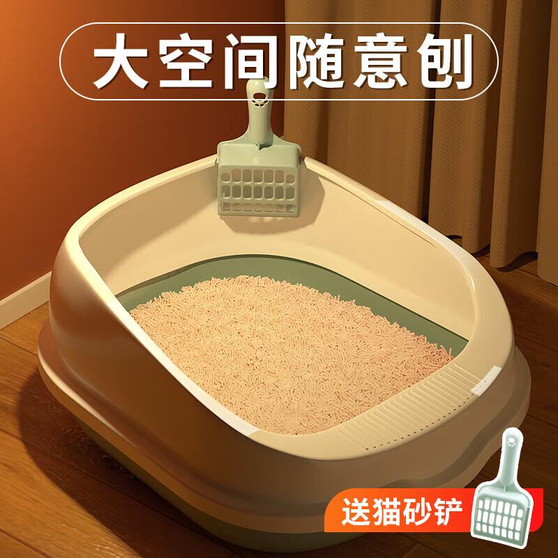 疯狂的主人(Crazy Host)猫砂盆半封闭式幼猫防外溅防漏猫沙盆猫