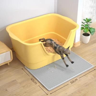 猫砂盆超大号防外溅猫厕所巨大半封闭式猫砂盆子巨型特大号猫砂盆