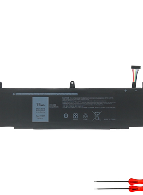 适用戴尔 外星人 Alienware 13 R3 P81G P81G001 TDW5P笔记本电池