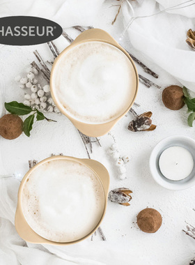 法国Chasseur家用烤盘家用厨房圆形烤盘双耳铸铁珐琅搪瓷烤箱专用