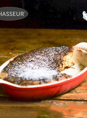 法国Chasseur 进口家用双耳铸铁烤盘烤碗烘焙手工搪瓷涂层珐琅彩