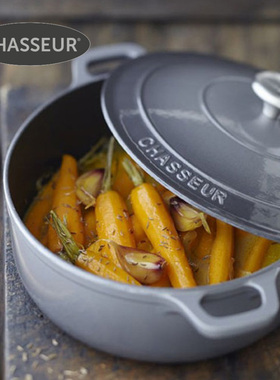 法国Chasseur进口珐琅锅铸铁锅炖锅煮锅汤锅法式圆形锅荷兰锅多色