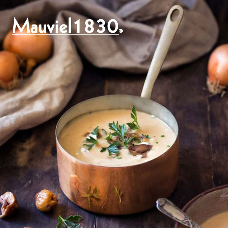 mauviel平底锅铜法国迷你汁锅
