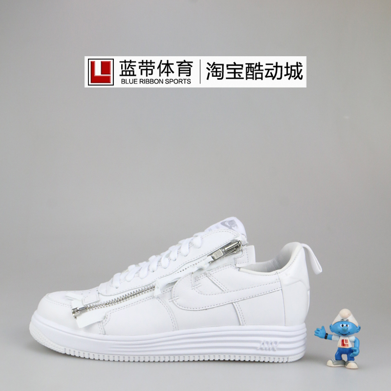 蓝带体育Nike Lunar Force 1 x Acronym 联名全白拉链AJ6247-100