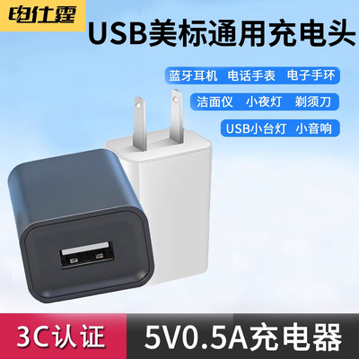 5V0.5A/2.5W慢充头MicroUSB