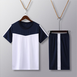 短袖 男气排球衣羽毛球服乒乓球服女学生训练队服 排球服运动服套装