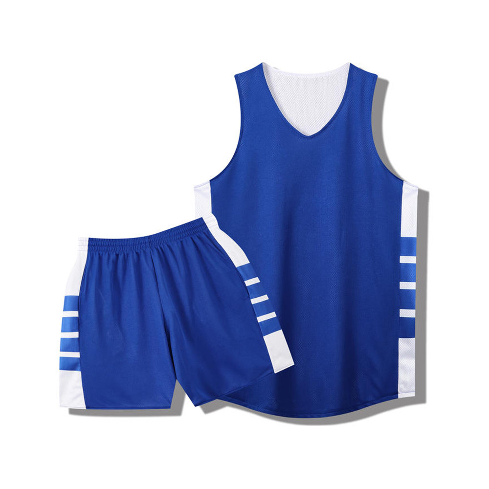 新款双面篮球服套装男女学生队服定制双层透气两面穿背心球衣印号