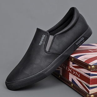 简约百搭休闲鞋 男鞋 一脚蹬懒人鞋 轻便鞋 子 2025春季 舒适低帮鞋 新款