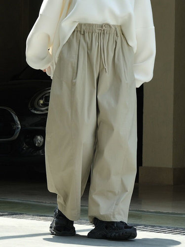 高腰日系宽松阔腿休闲裤