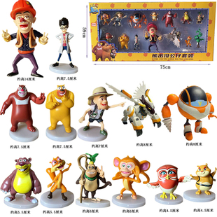 正版熊出没玩具熊大熊二光头强公仔洞洞幺天才威玩偶生日礼物套装