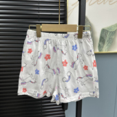 热裤 外贸元 纯棉卡通独角兽印花可爱休闲裤 短裤 手感柔软 单女童夏季