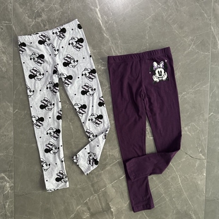 116春夏秋女童拉架棉卡通打底裤 百搭空调裤 小脚裤 睡裤 家居裤 110