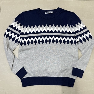 潮流休闲打底衫 170 青少年圆领套头毛衣针织时尚 男装 180秋冬新品