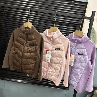 校服神器拼接百搭时尚 110 160国内单男女童羽绒内胆轻薄秋冬新款