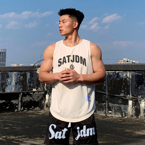 SJ弧形美式窄肩速干背心