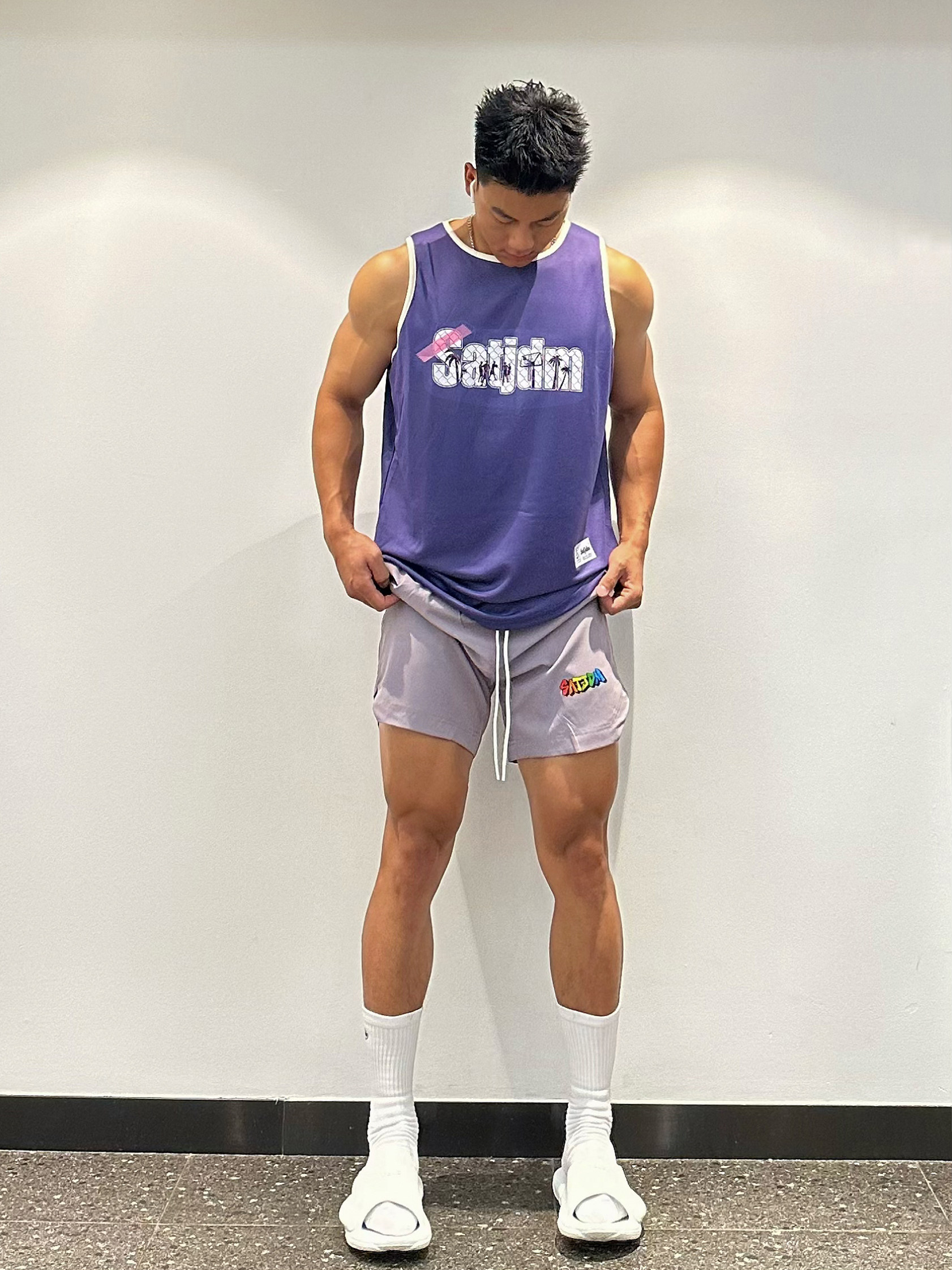 Satjdm美式篮球背心拼接运动坎肩球衣无袖网眼速干健身[夏日街头],男装,背心,淘宝优惠券,粉丝福利购,淘宝优惠卷