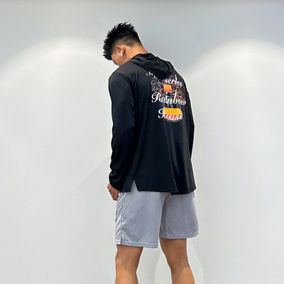 美式篮球训练服帽衫长袖