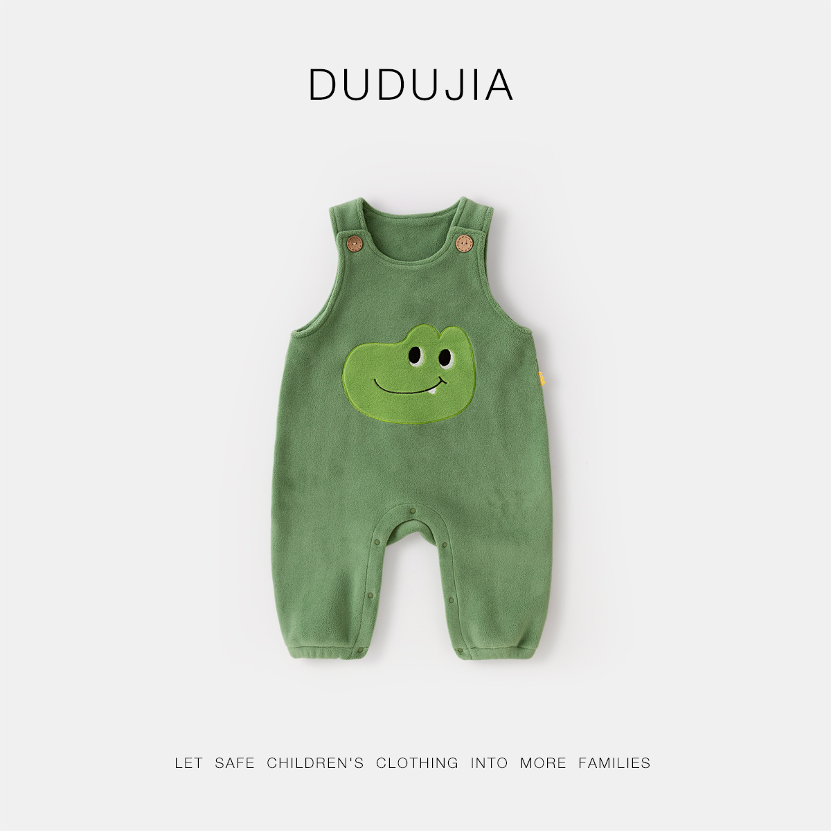 宝宝背带裤冬季新款儿童奥粒绒裤子女童加厚卡通长裤男童休闲裤潮