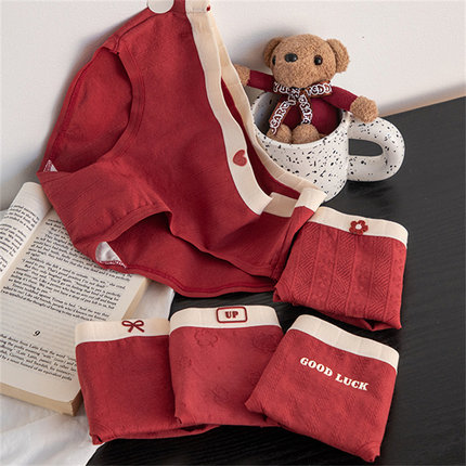 2026马年红色内裤女生纯棉7A抗菌全棉档新娘结婚本命年女士三角裤