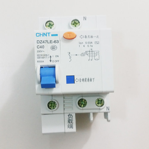 正泰家用漏电保护自动跳闸开关