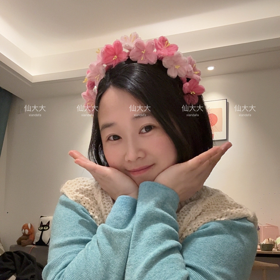 成品 扭扭棒手工自制女童甜美出游拍照神器繁华花朵发饰花环发箍