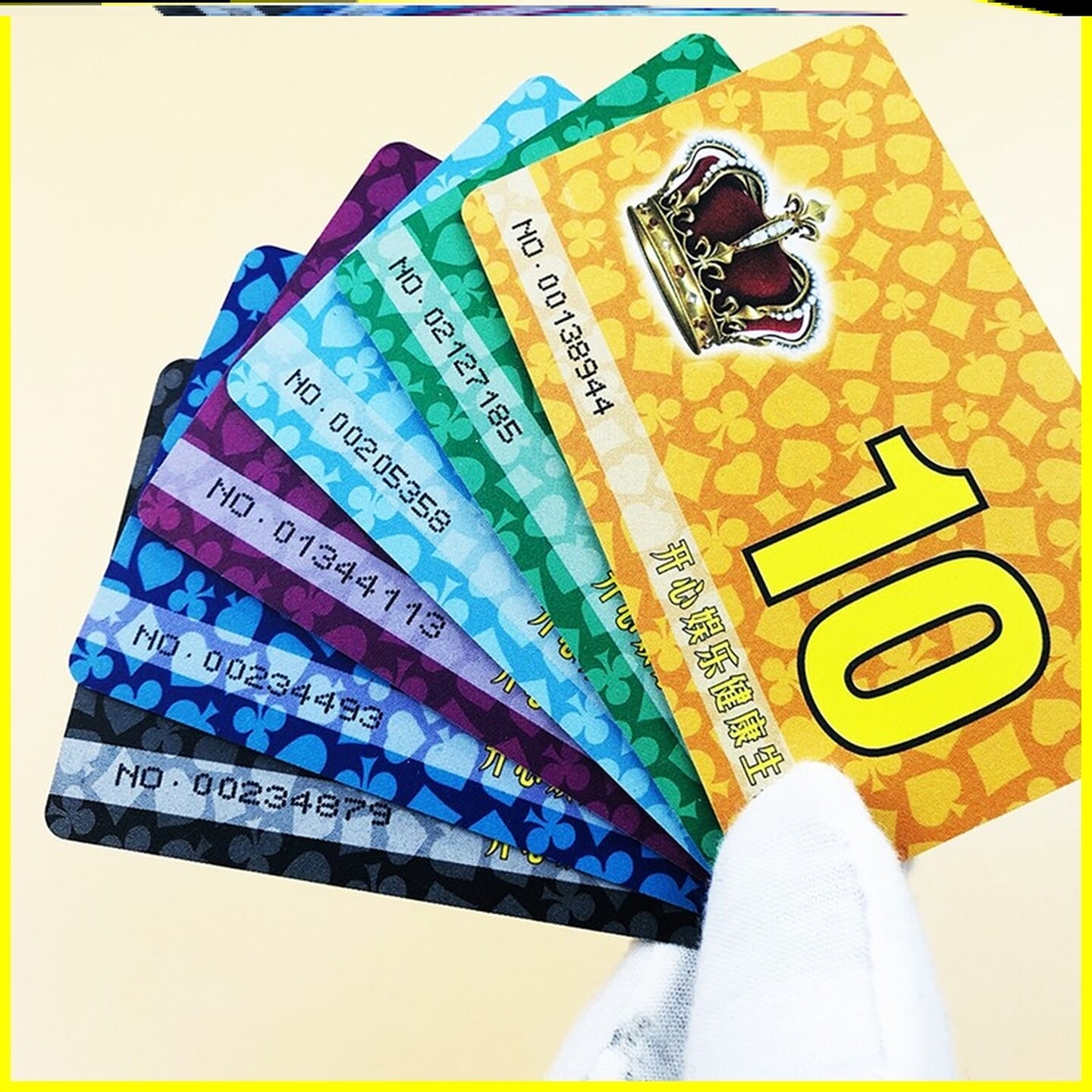 塑料筹码卡麻将非子妃子兑换卡加厚片耐折打扑克牌用卡室店积分卡