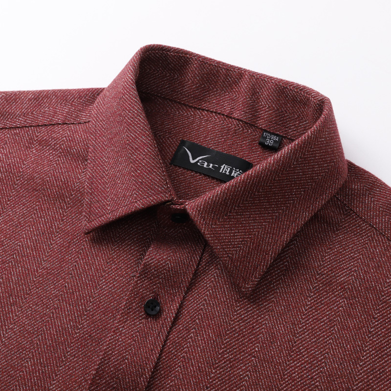 春秋新款尖领有口袋男士长袖衬衫