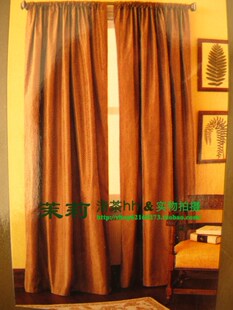 真丝绸缎 典雅欧式 全遮光条纹窗纱窗帘成品奢华高档遮阳两件套