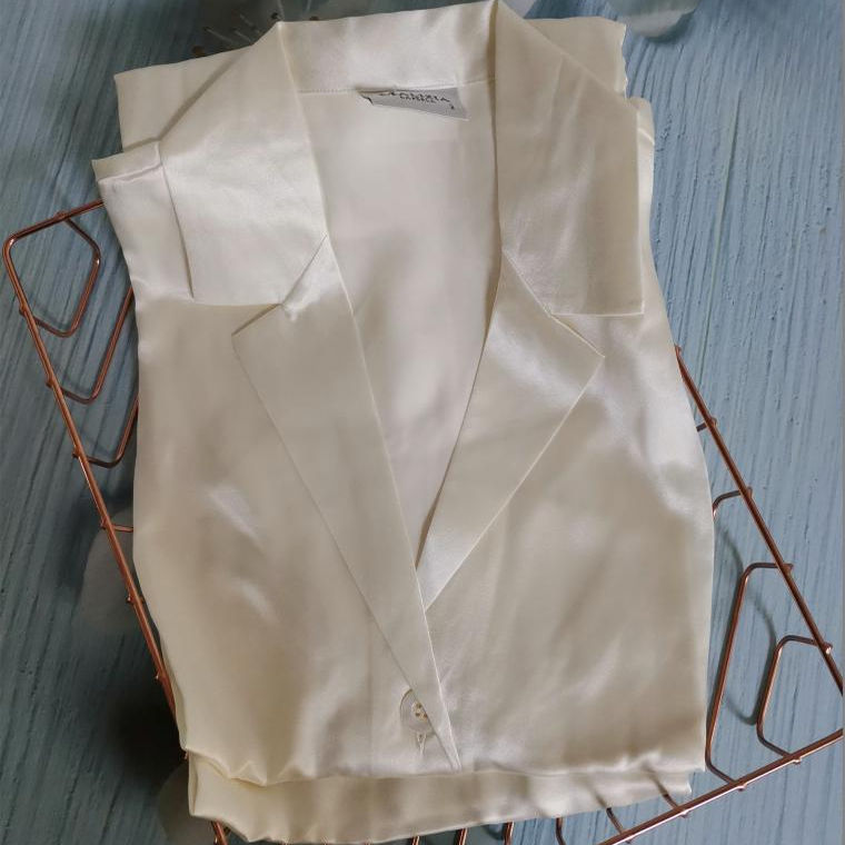 意大利牛货真丝桑蚕丝家居服套装