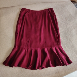 100%桑蚕丝重磅真丝42姆米纯色通勤百搭显瘦西装裙半身裙鱼尾裙