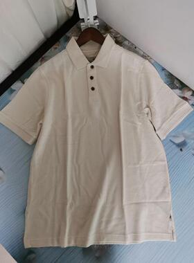 65%真丝+35%加厚针织男士polo shirts商务休闲短袖翻领T恤纯色