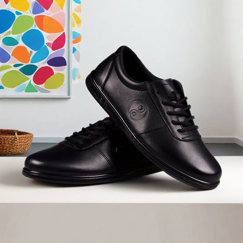 头层皮太极鞋夏季女白色真牛皮太极拳武术鞋运动鞋男真皮