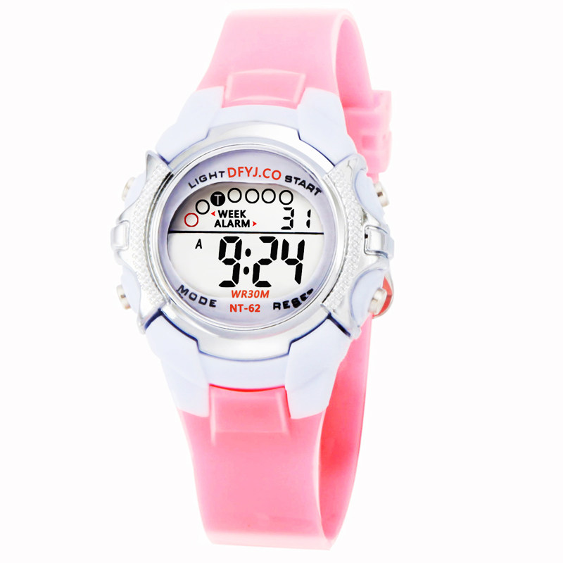 儿童电子手表男女孩七彩夜光闹钟高中小学生礼品可爱运动时尚腕表|ruв категории игрушка/коляска/головоломка/блоки/модель, ЕЭК/интеллектуальные игрушки, Таблица детской игрушки - от Buy2taobao.com для оказания профессиональной услуги покупки агента Taobao