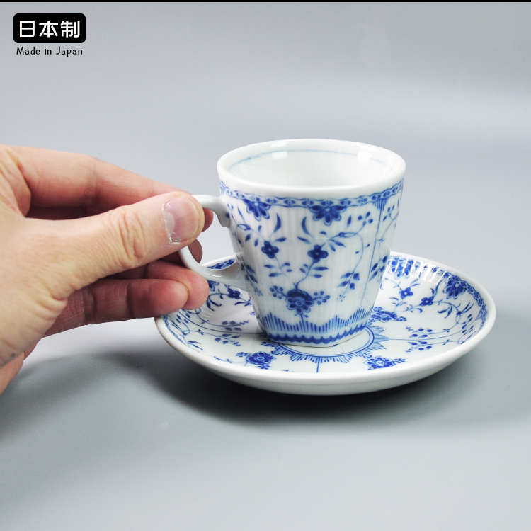 BLOOM青花唐草陶瓷小咖啡红茶杯