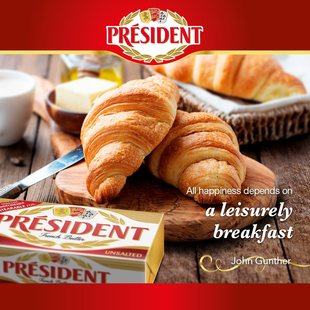 French 法国进口总统淡味黄油有盐动物黄油面包烘焙原料 Butter