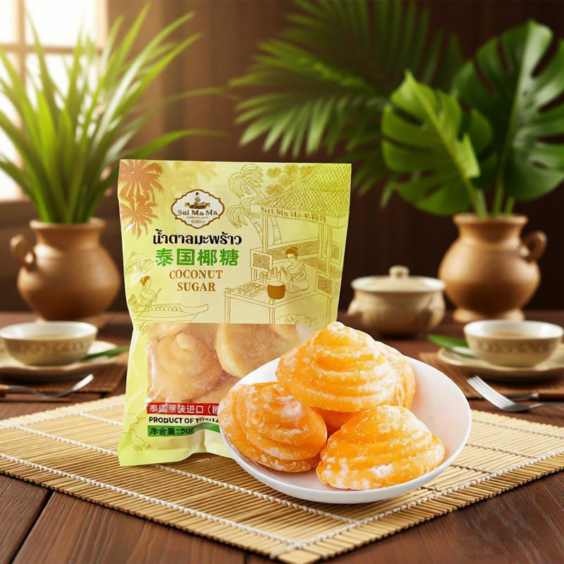 泰国进口水妈妈椰糖饼椰糖堆椰子糖甜品烘焙原料调味料食用糖500g