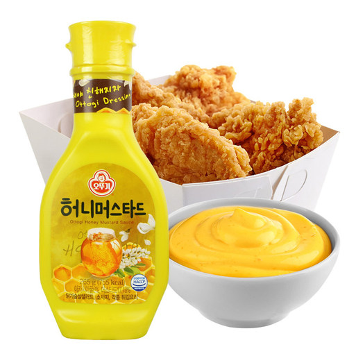 韩国进口不倒翁蜂蜜芥末酱沙拉酱