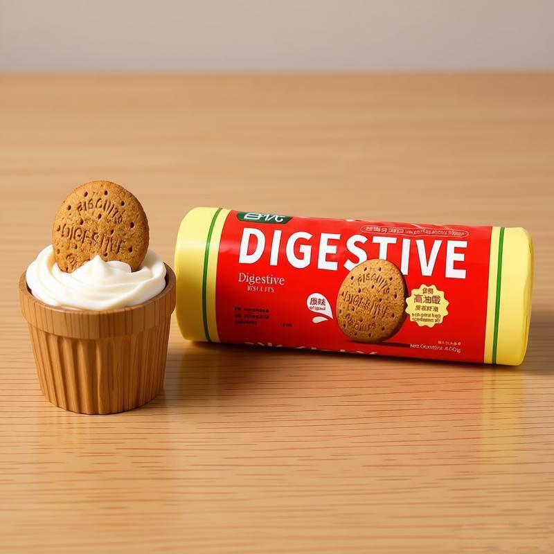 西班牙进口谷优消化饼干Digestive全麦代餐粗粮木糠蛋糕材料400g