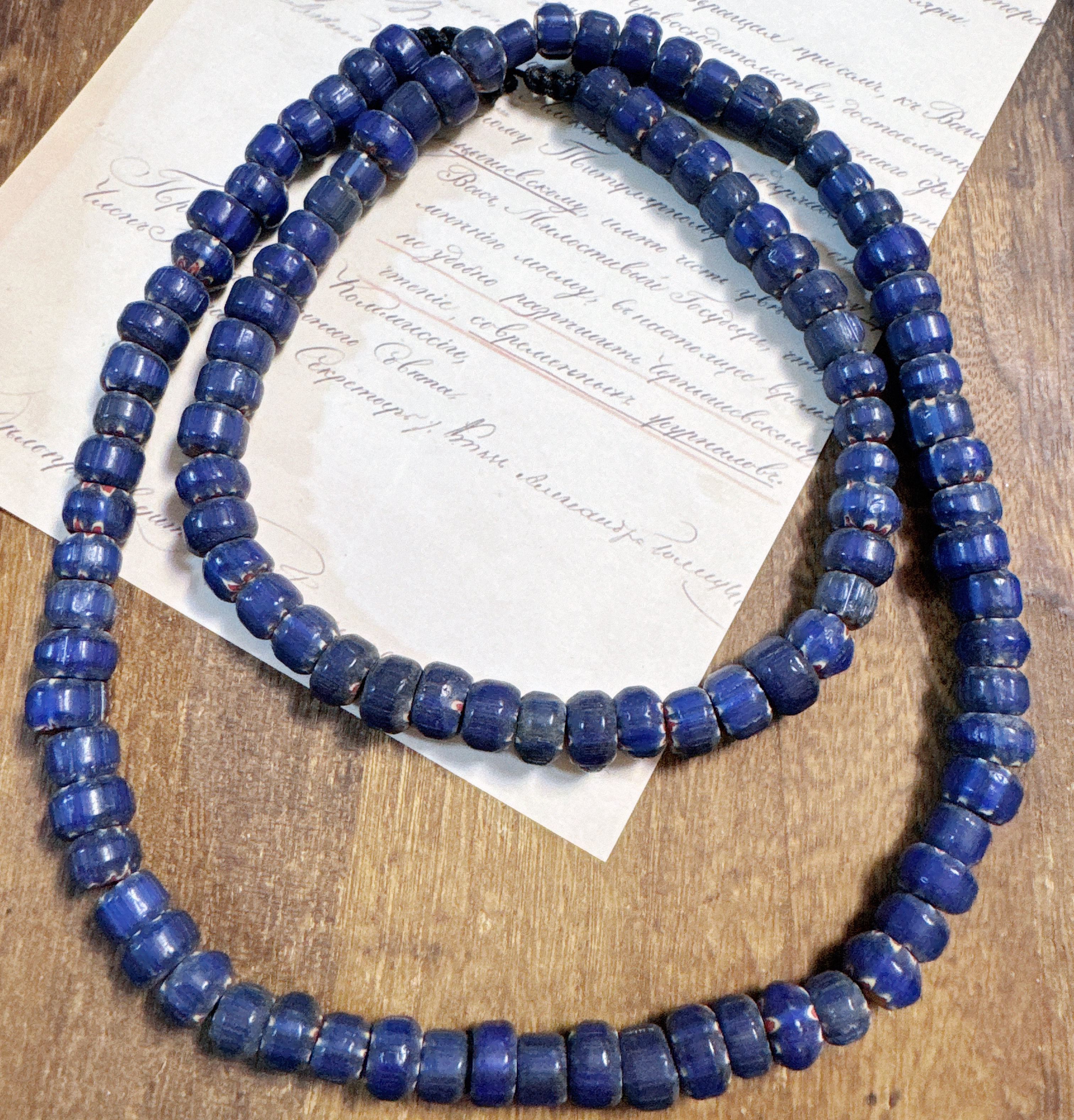 thumbnail for Nepal Imported Vintage Chevrolet Glass Flower Beads Bracelet DIY Accessories Chevrolet Glass Beads