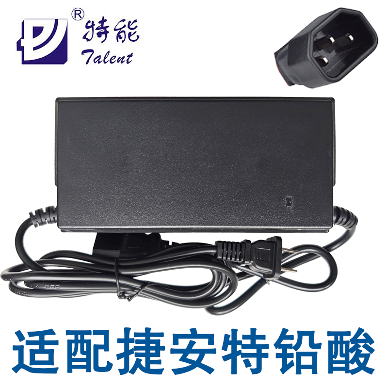 捷安特适配铅酸充电器48V12Ah20Ah伏48付12安时品字公头特能牌