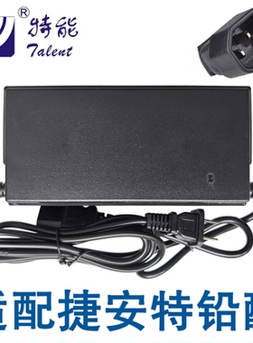捷安特适配铅酸充电器48V12Ah20Ah伏48付12安时品字公头特能牌