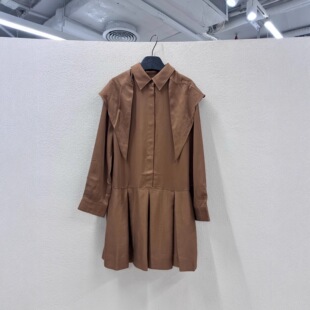 极简COSniu女装标准版型低腰迷你连衣裙黑色2025秋季新品裙子