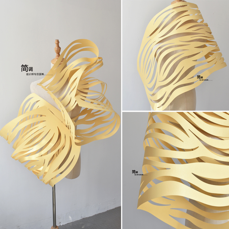 香槟色布料造型纸婚庆装饰