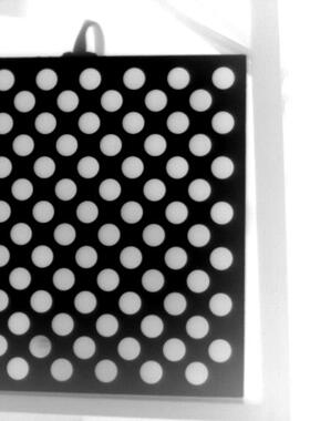 红外标定板 机器视觉 测试靶标 错位圆点靶 halcon   300x300mm