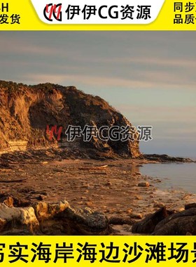UE5虚幻5 Brushify - Beach Pack 写实海岸海边沙子沙滩场景