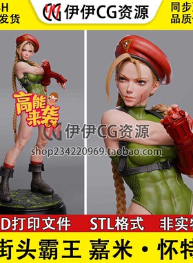 嘉米·怀特 Cammy《超级街头霸王》 3D手办打印模型stl文件素材